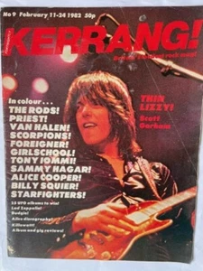 KERRANG! #9 FEB 11-24 1982 - THE RODS - PRIEST - VAN HALEN - SCORPIONS - BUDGIE - Picture 1 of 1