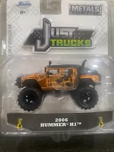 2006 Hummer H1 ORANGE NEW JADA JUST TRUCKS 141 1:64 - Picture 1 of 2