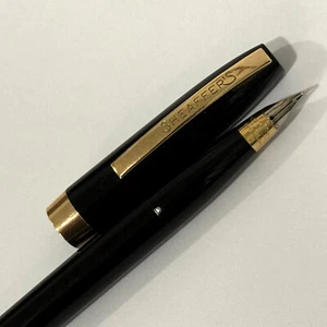 1960 Sheaffer Target Touch Down Fountain Pen Black Rare - Picture 1 of 9