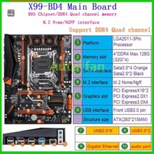 Genuine New X99-BD4 DDR4 128G LGA2011-3P Main Board For Large-scale Online Games