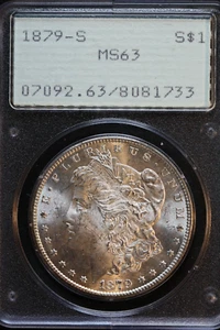 1879-S Morgan Dollar PCGS Rattler MS63 VSS VAM 73 Chips in Denticles (Lot#20-11) - Picture 1 of 4
