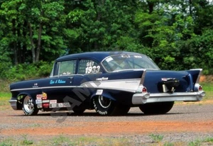 1957 Chevrolet 57 Chevy Dragster Drag Racing 13x19 Poster Photo 470 - Imagen 1 de 2