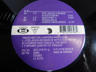 I-f – Playstation #2 1998 Germany 12" Single DB79 - Image 1 of 4
