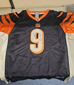 Vintage Carson Palmer Youth XL Bengals Reebok Autographed Palmer Johnson Lewis - Picture 1 of 9