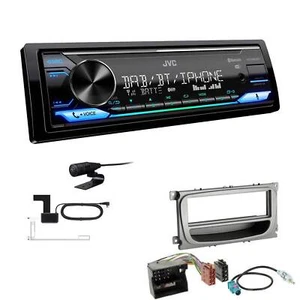 JVC Digital 1-DIN Autoradio DAB+ Bluetooth für Ford Focus II Facelift silber - Bild 1 von 6