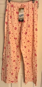 GK LOUNGE JUNIOR LARGE (11-13) STARRY NIGHT COTTON PINK PJ BOTTOMS Sz JUNIOR L - Picture 1 of 5