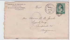 Turtles TradingPost - Philadelphia, PA 1890 - George W Jacobs Jr Attorney CC - Bild 1 von 2