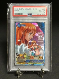 Tarjeta de una pieza PSA 10 Nami Onepy Berry Match IC Vol.3 #05 Holo R 2012 japonesa - Imagen 1 de 4