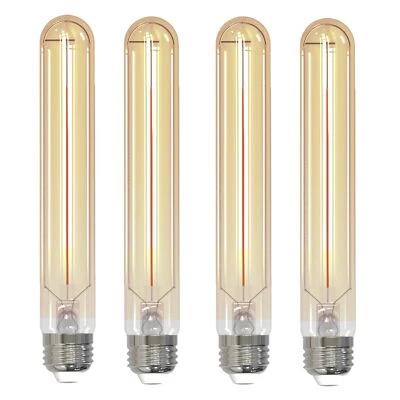 Diodesy 4PK 7.5" T9 Long Light Bulb All Dimmer 5W, 25W, E26, 2100K, 250LM, CRI90 - Image 1 of 4