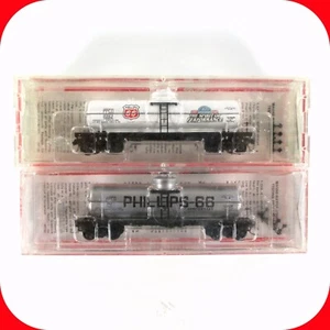 N Scale ***PHILLIPS 66*** Tank Car Set #1917, 1992 ---- Micro Trains Special Run - Picture 1 of 3