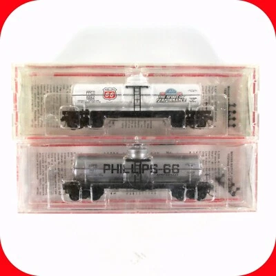 N Scale ***PHILLIPS 66*** Tank Car Set #1917, 1992 ---- Micro Trains Special Run - Image 1 of 3