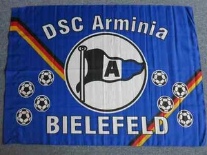 Arminia Bielefeld Fahne 92 x 68 cm Neu Saison 1996/97 Selten/Rar - Bild 1 von 1