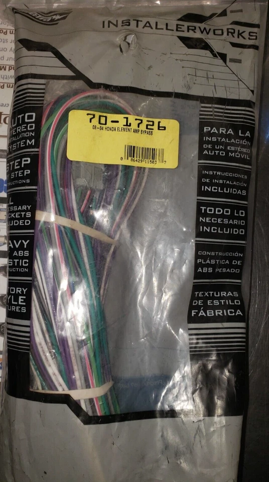 Arnés de cableado Metra 70-1726 amplificador derivación para elemento Honda seleccionado Foto 1 de 1