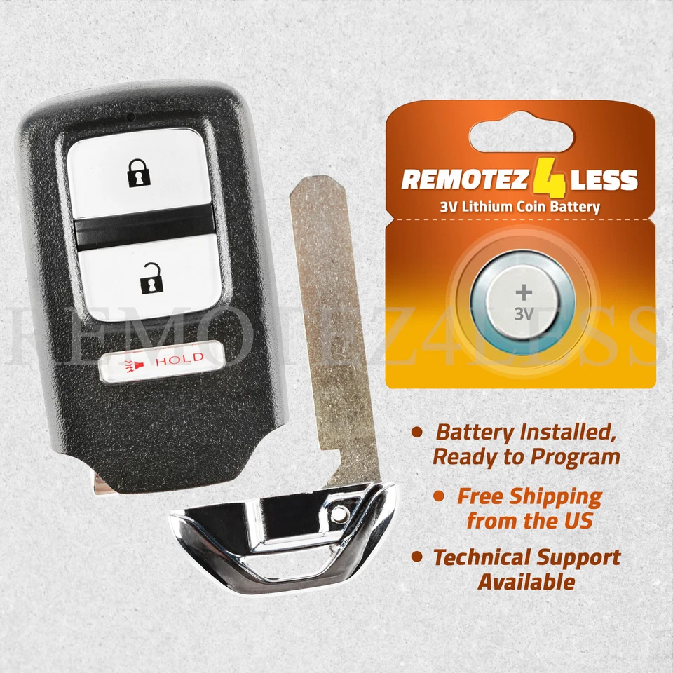 For 2017 2018 2019 Replacement Honda Ridgeline RTL RTS Sport Remote Car Fob 3b Foto 1 de 1