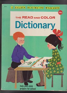 The Read and Color Dictionary Golden Press 1963 Carol Wilde Elizabeth Cater - Picture 1 of 1