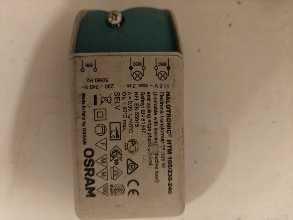 Osram Trafo Mouse HTM 105 Elektronischer Halogen Halotronic 35-105W 230-240V  - Bild 1 von 1