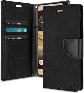 Goospery Canvas Diary for Huawei P9 - Black - Picture 1 of 3