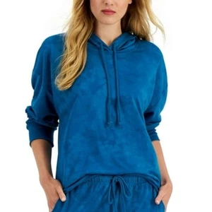 Jenni On Repeat Hooded Pajama Top Celestial Blue Size Large - Picture 1 of 1