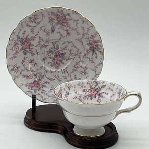 Grosvener China tazza da tè e piattino made in England vintage floreale chintz - Foto 1 di 8