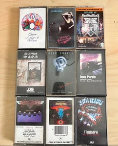 Classic Metal Bundle - Queen- Zep-Deep Purple -Aerosmith -Hawkwind-Scorpions-X9 - Picture 1 of 5