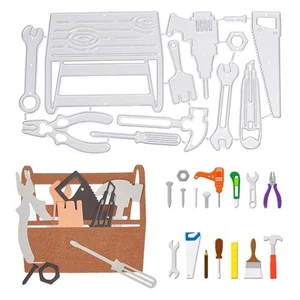 GLOBLELAND Toolbox and Tools Metal Cutting Dies Die Cuts for DIY Scrapbooking... - Picture 1 of 8
