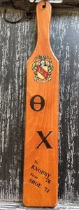 Western Indiana University PLEDGE WOODEN PADDLE Vintage ‘76 Theta Chi - Picture 1 of 3