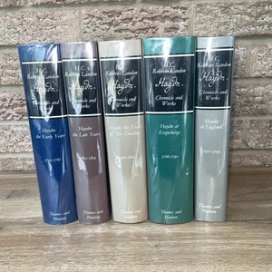 Set 5 Of H C Robbins Landon Haydn Chronicle And Works 1983/1994 HB DJ Thames - Foto 1 di 24