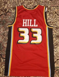 Camiseta deportiva de baloncesto mediana Grant Hill Detroit Pistons Red Reload #33 de la NBA nueva - Imagen 1 de 2