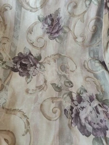 VTG Croscill Chambord Cassis Curtain Panels Rod Pocket Purple Amethyst Rose - 3 - Picture 1 of 15