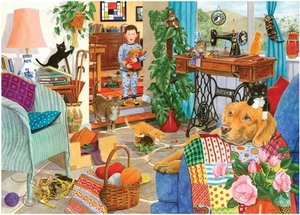 House of Puzzles Puzzle Caos per Gattini (1000 Pezzi) - Foto 1 di 1