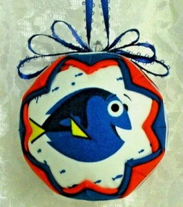 NEW-FINDING DORY W DESTINY ON BACK QUILTED BALL CHRSTMAS ORNAMENT GREAT GIFT B15 - Picture 1 of 3