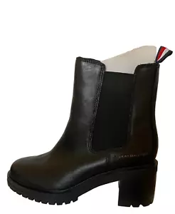 TOMMY HILFIGER NELIA CHELSEA MID HEEL BOOT UK 5 US 7.5 EU 38 REF M995+ - Picture 1 of 5