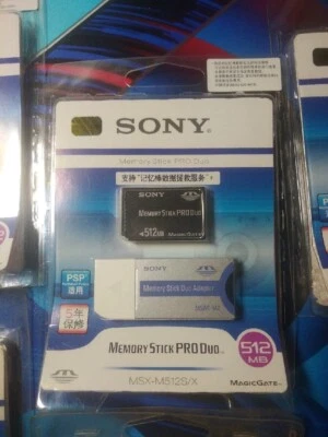 1 pcs New Brand Sony Memory Stick PRO Duo 512MB MSX-M512S/X - Image 1 of 3
