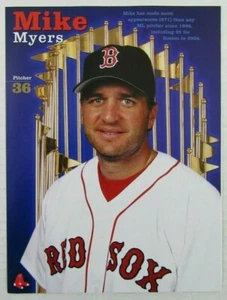 2005 BOSTON RED SOX Pitcher #36 MIKE MYERS Color Magazine Poster - Picture 1 of 1