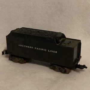 Vintage Marx Toys Southern Pacific 8-Wheel Plastic Tender Coal Car Pressed Steel - Picture 1 of 7