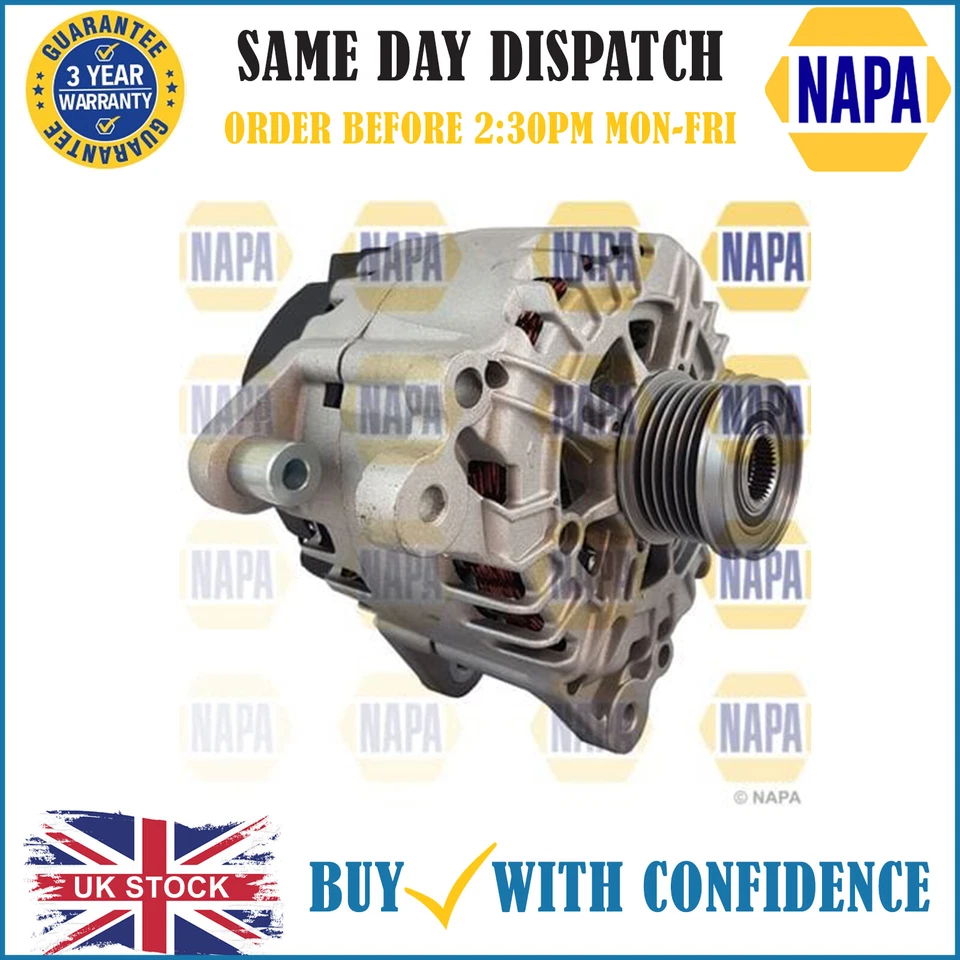 For VW Jetta 1.4 2007-2010 Napa Alternator NAL1254 - Image 1 of 1