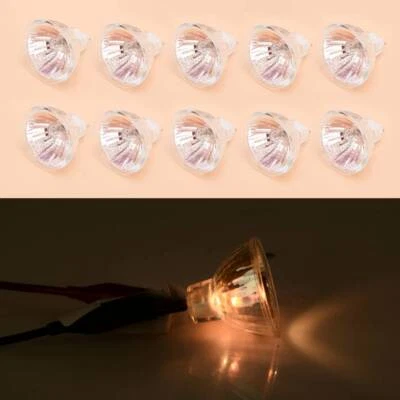 10Pcs Warm White MR11 35W 12V Halogen Bulbs Spotlight Lamp Bulbs - Image 1 of 4