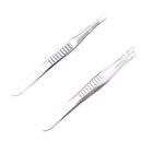 2pcs Stainless Steel Bevel Eyebrow Clip Hair Removal Face Eyebrow Clamp