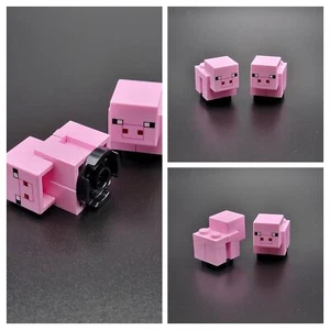 LEGO® Minifigure Set of 2 Minecraft Baby Pigs Brick Built Farm Figures - Picture 1 of 4