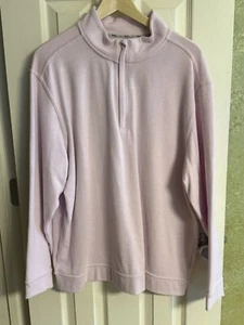 Walter Hagen Men’s Pink Dress 1/4 Zip Long Sleeve Pullover Shirt Size XL - Picture 1 of 3
