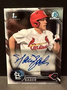 2016 Bowman Chrome HARRISON BADER #CPA-HB Auto - Picture 1 of 2