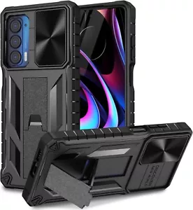 For Motorola Moto Edge 5G 2021 Case W/ Kickstand & Shockproof Protective Cover - Picture 1 of 9
