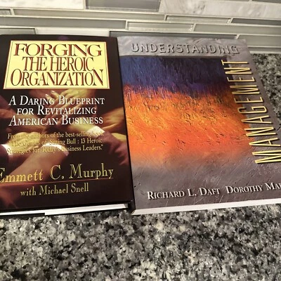 Biz Management Book Lot 2 FORGING THE HEROIC ORGANIZATION Understanding Leader - Image 1 of 4