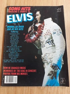 1977 SONG HITS TRIBUTE TO ELVIS magazine - USA issue Winter 1977 lyrics photos - Picture 1 of 2