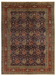 Tabriz Tabatabai Handgeknüpfter Perserteppich 341x256 cm-Orient,Carpet,Rug,Blau - Bild 1 von 14