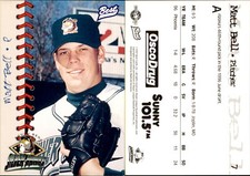 Matt Bell 1997 Best South Bend Silver Hawks #7 Card *AutographDen*