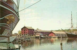 Postal Mystic Seaport Museo Marítimo Connecticut CT Joseph Conrad 1972 - Imagen 1 de 2