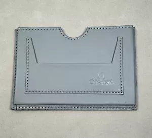 Omega Watch Warranty Card & Booklet Holder Pouch Wallet - Gray - Picture 1 of 2