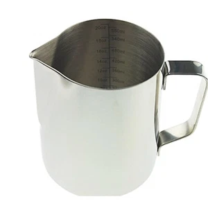 BARISTA MILCHKANN 600ML EDELSTAHL IDEAL FÜR KAFFEEKRUG AUSGIESSER IN-102 - Bild 1 von 7