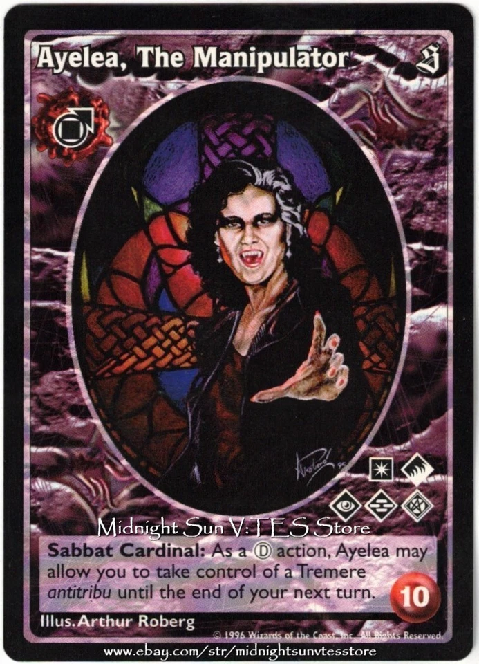 Ayelea, The Manipulator Tremere Antitribu The Sabbat V:TES VTES Vampire CCG - Image 1 of 1